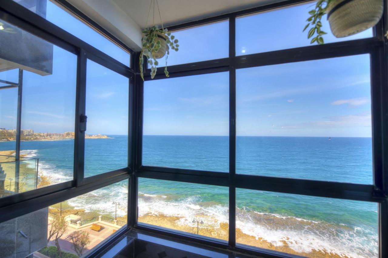 Beautifully Furnished Seafront 4 Bedrooms Goslm-4 Sliema Luaran gambar